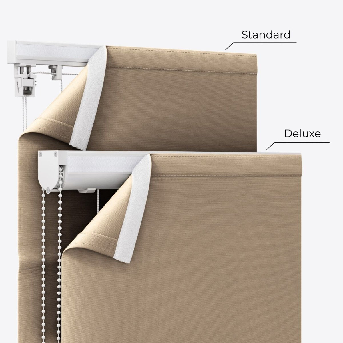 Bliss Cartouche Roman Blinds - Zen Shades