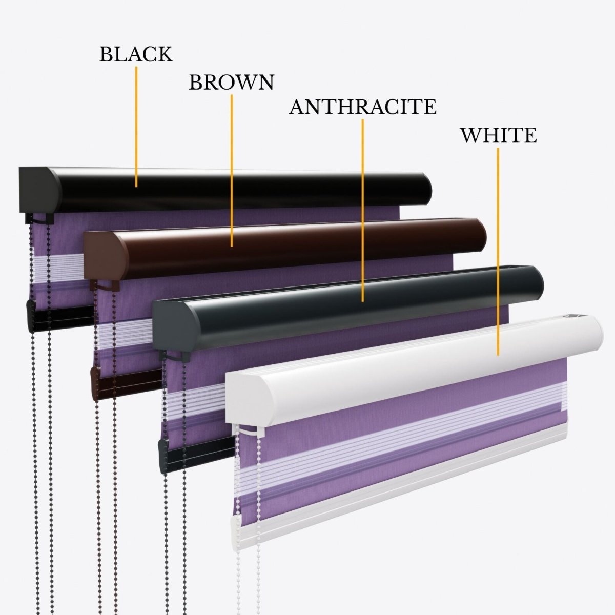 Bliss Diffused Orchid Day & Night Blinds - Zen Shades