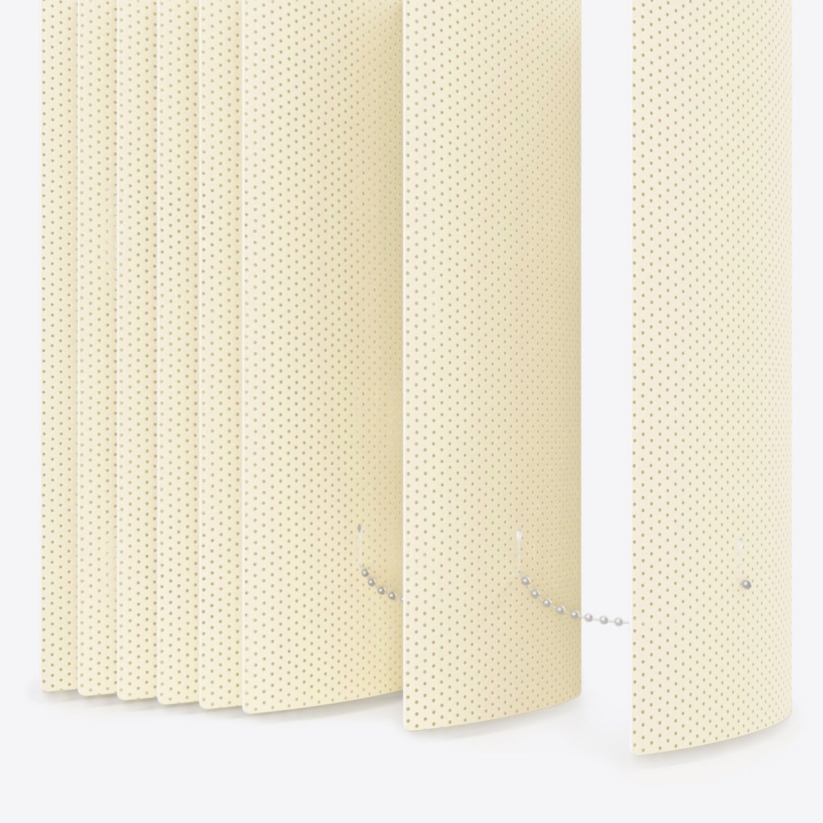 Bubble Tulip White PVC Vertical Blinds - Zen Shades