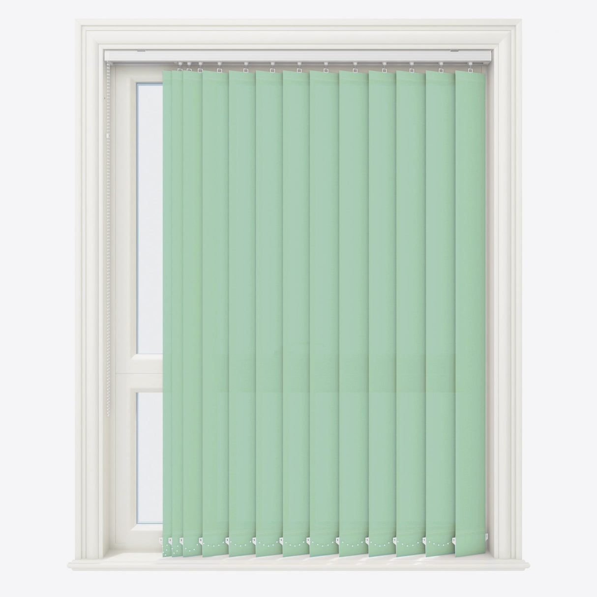 Colori Grayed Jade Vertical Blinds Replacement Slats - Zen Shades