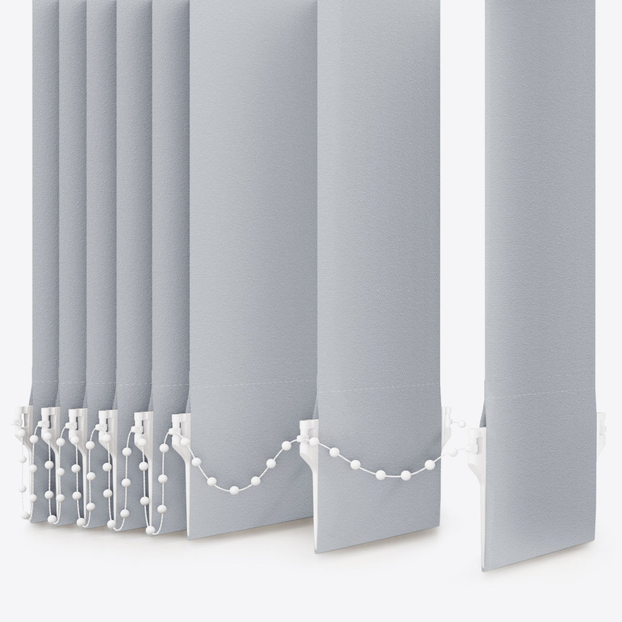 Colori Mist Grey Vertical Blinds - Zen Shades