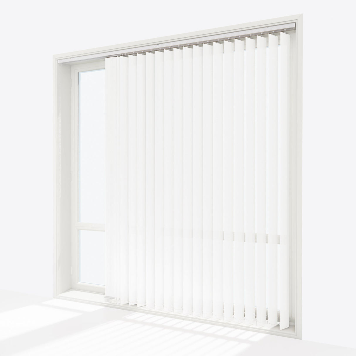 Colori Signal White Vertical Blinds Replacement Slats - Zen Shades