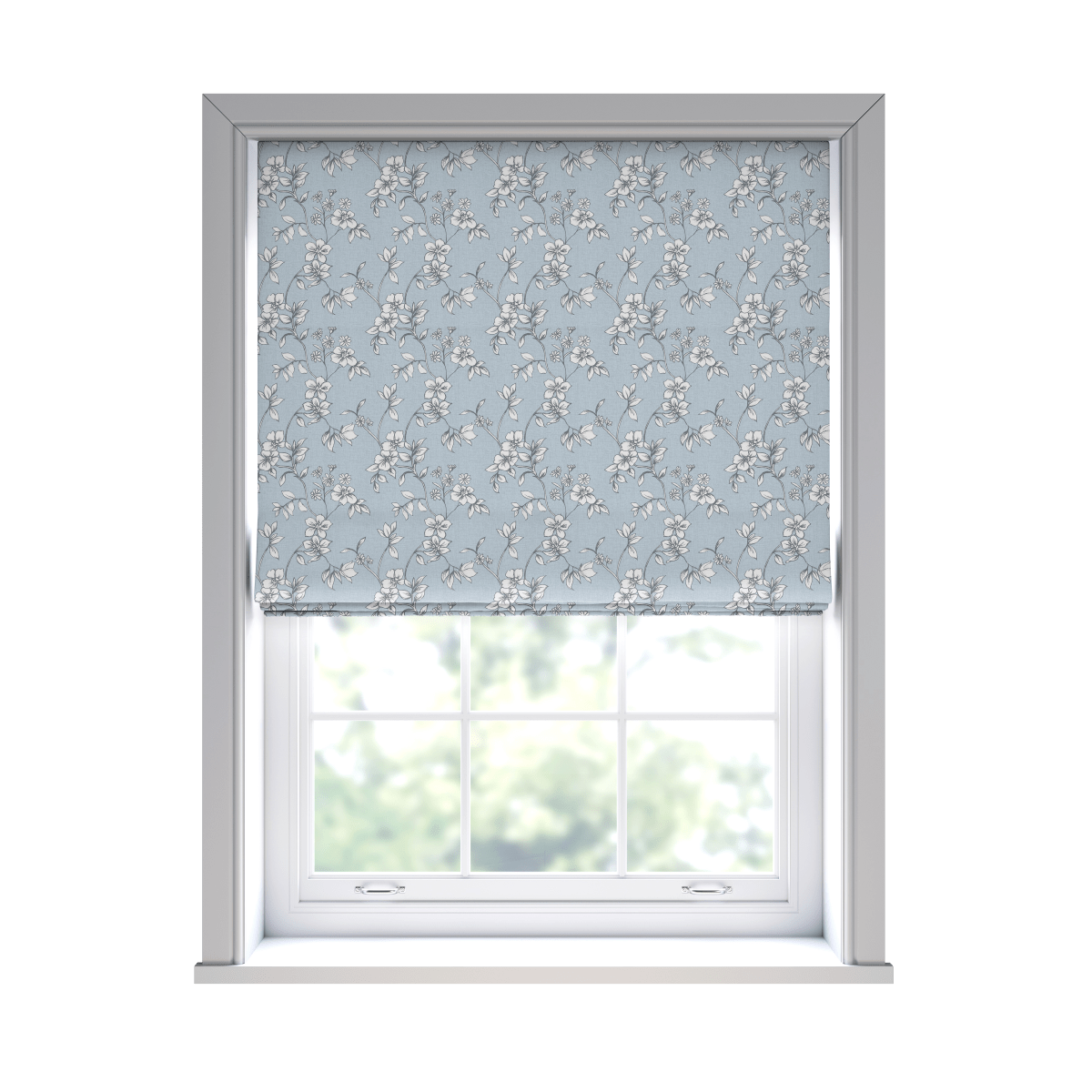 Flores Mist Roman Blinds - Zen Shades