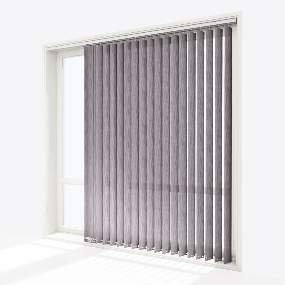 Gabi Gull Grey Vertical Blinds Replacement Slats - Zen Shades
