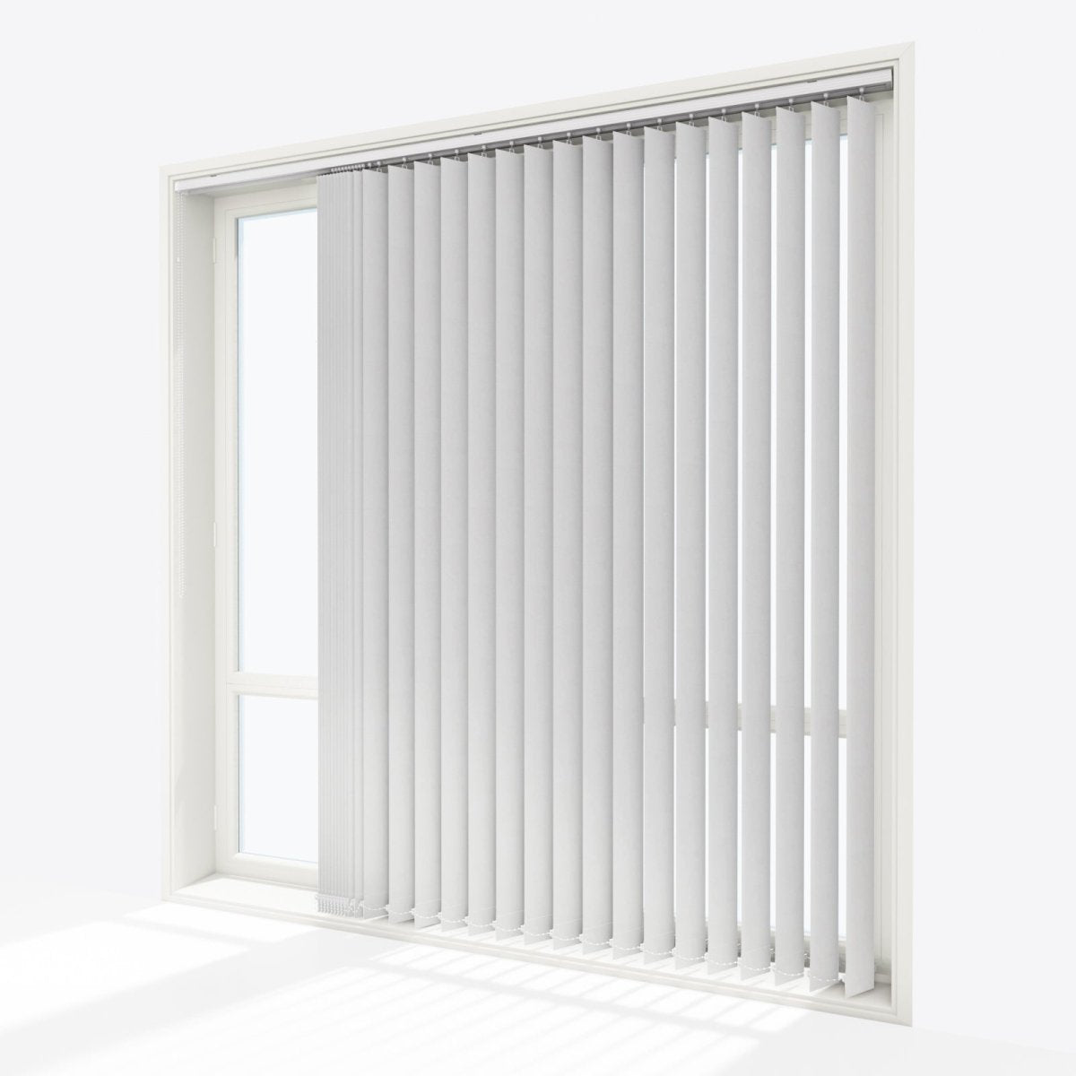 Louvolite Mineral Silver Vertical Blinds Replacement Slats - Zen Shades