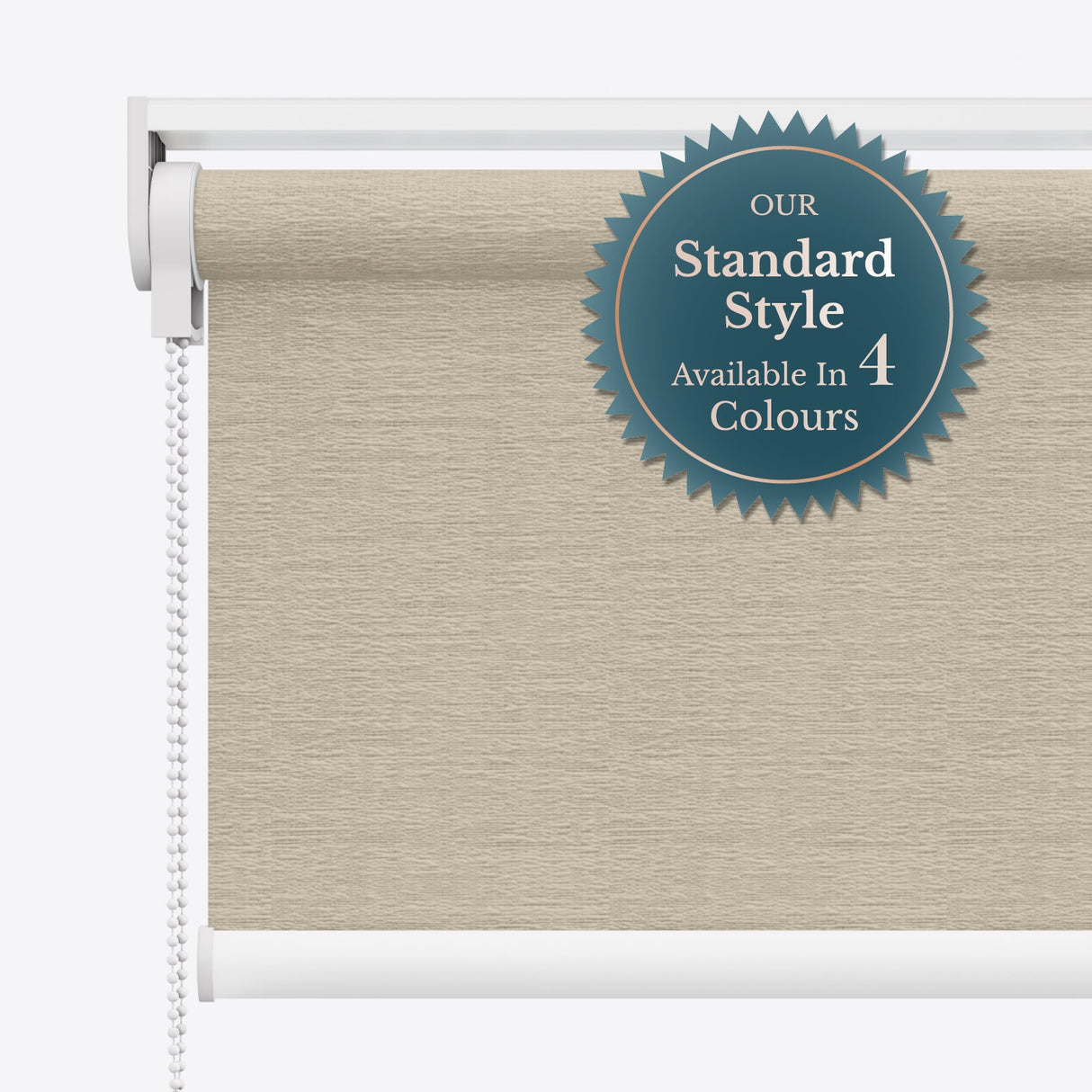 Lunara Flannel Grey Blackout Roller Blinds - Zen Blinds