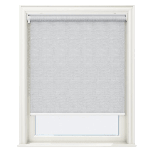 Lunara Light Grey Blackout No Drill Roller Blinds - Zen Blinds
