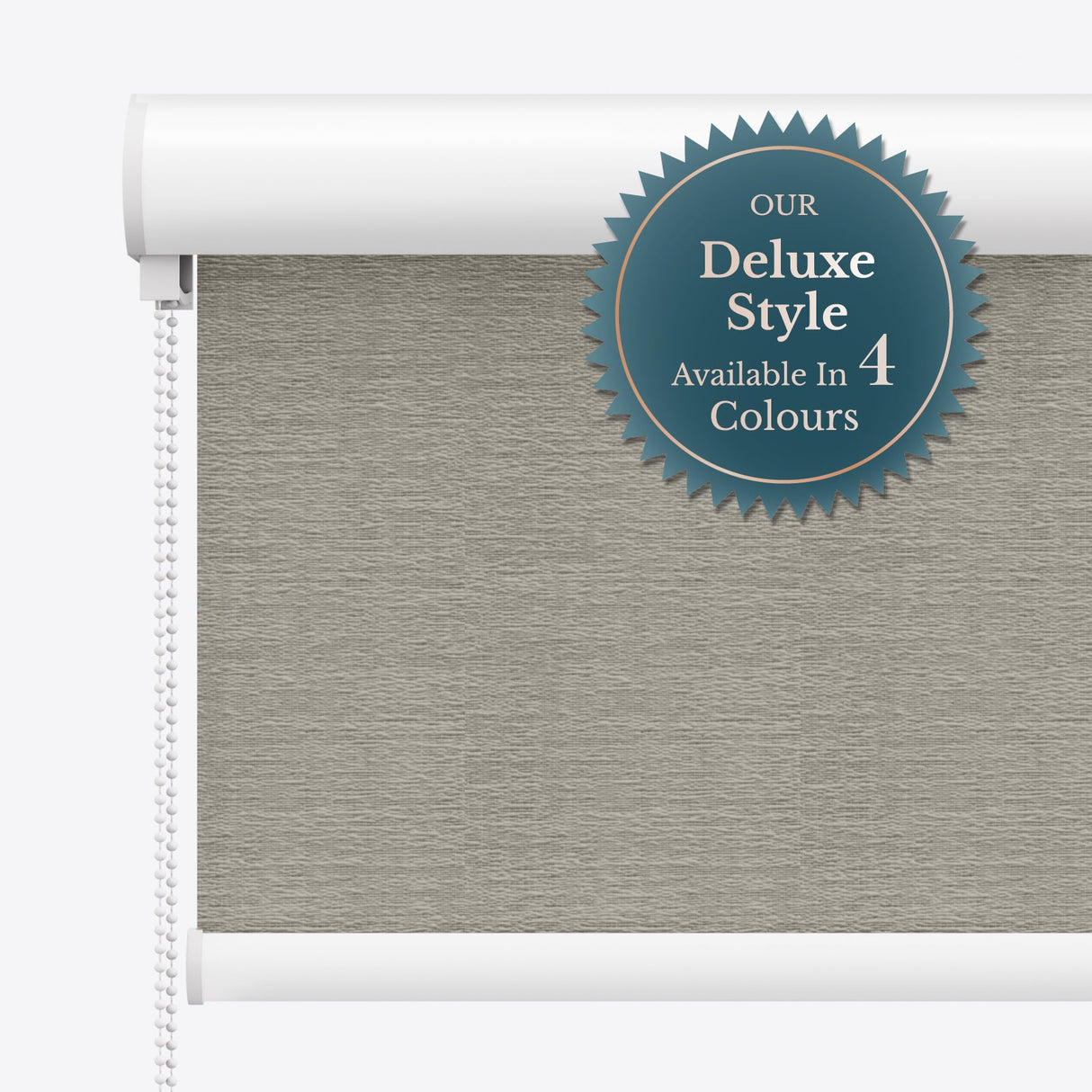 Lunara Steeple Grey Blackout Roller Blinds - Zen Blinds