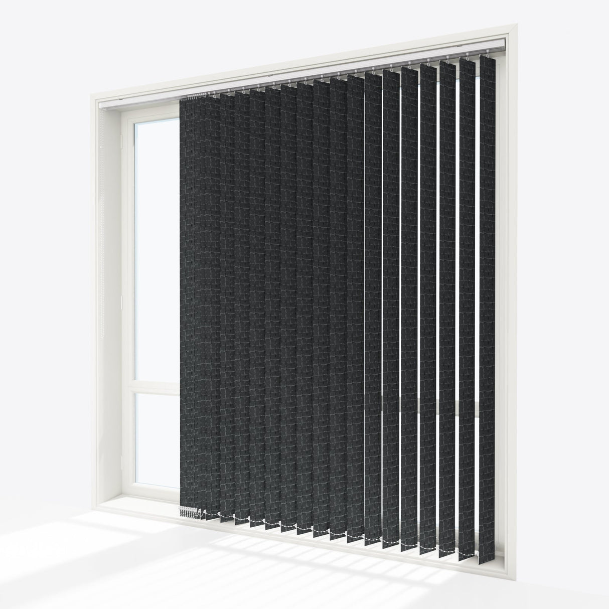 Maison Charcoal Vertical Blinds - Zen Shades