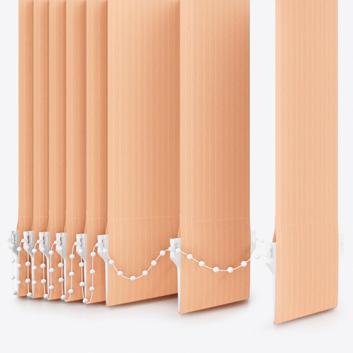 Pencil Stripe Peach Vertical Blinds - Zen Shades