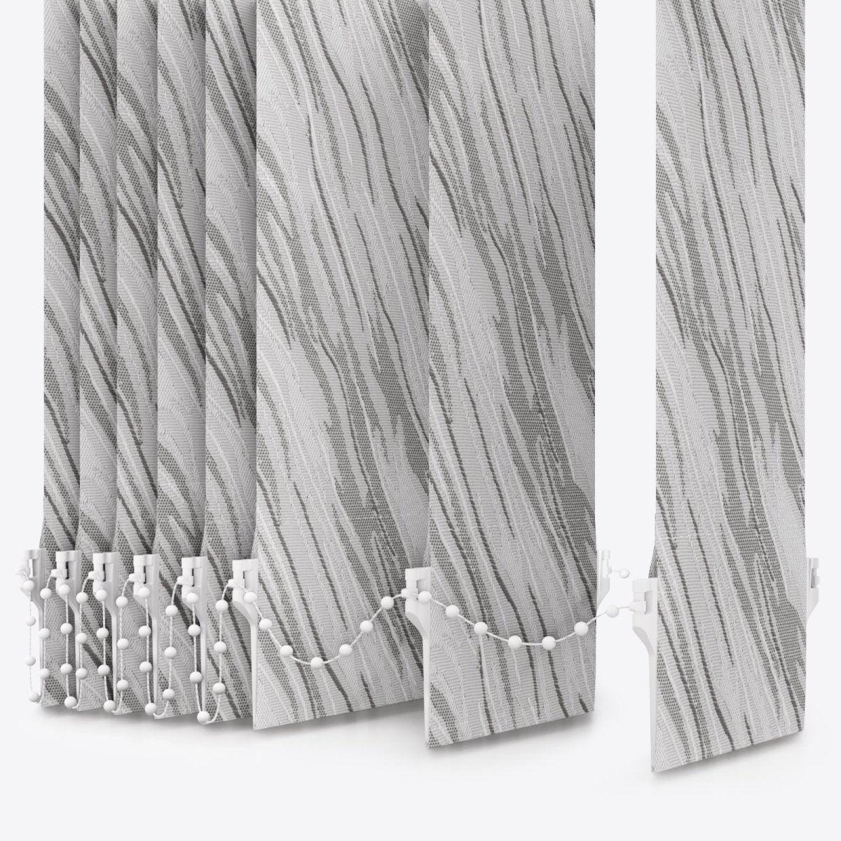 Ray Quiet Grey Vertical Blinds - Zen Shades