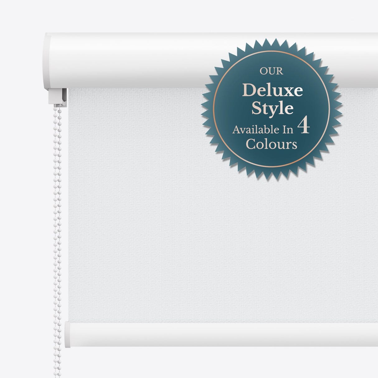 Serena Ice White Blackout Roller Blinds - Zen Blinds