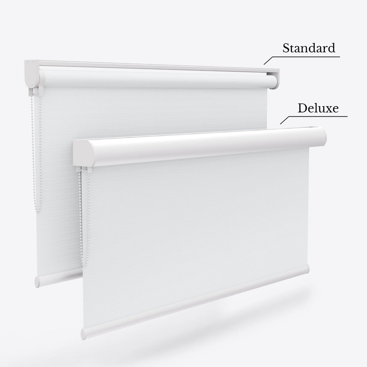 Serena Ice White Blackout Roller Blinds - Zen Blinds