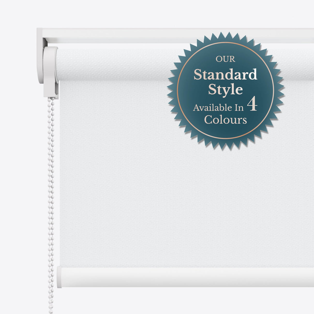 Serena Ice White Blackout Roller Blinds - Zen Blinds