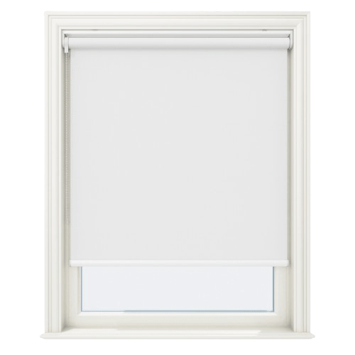 Serena Mineral White Blackout No Drill Roller Blinds - Zen Blinds