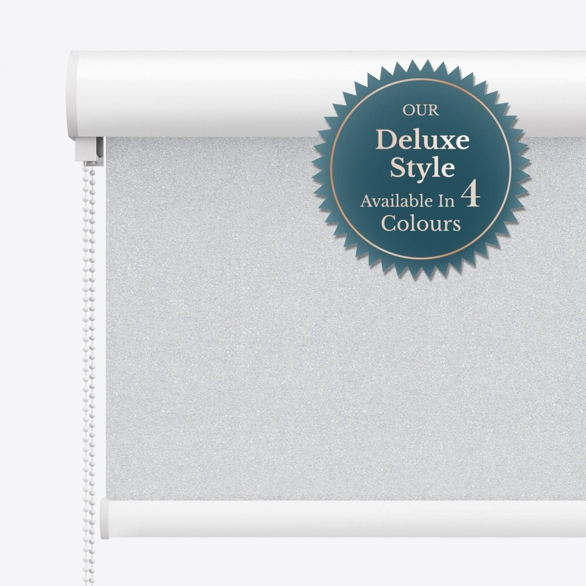 Sparkle Brilliant White Blackout Roller Blinds - Zen Shades