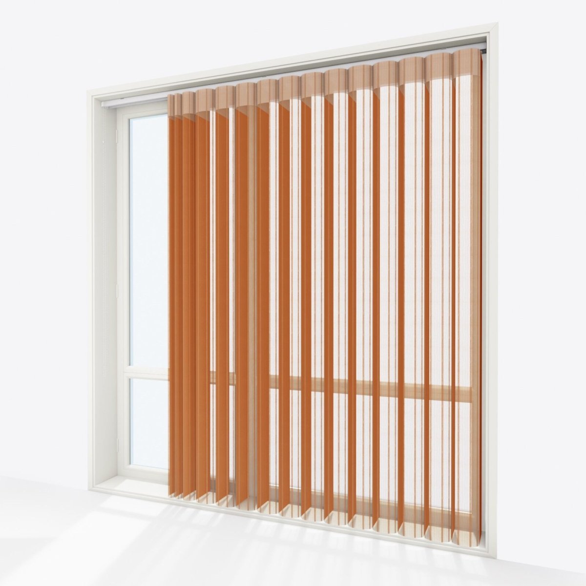 Stripe Autumnal Day & Night Vertical Sheer 40cm - Zen Shades