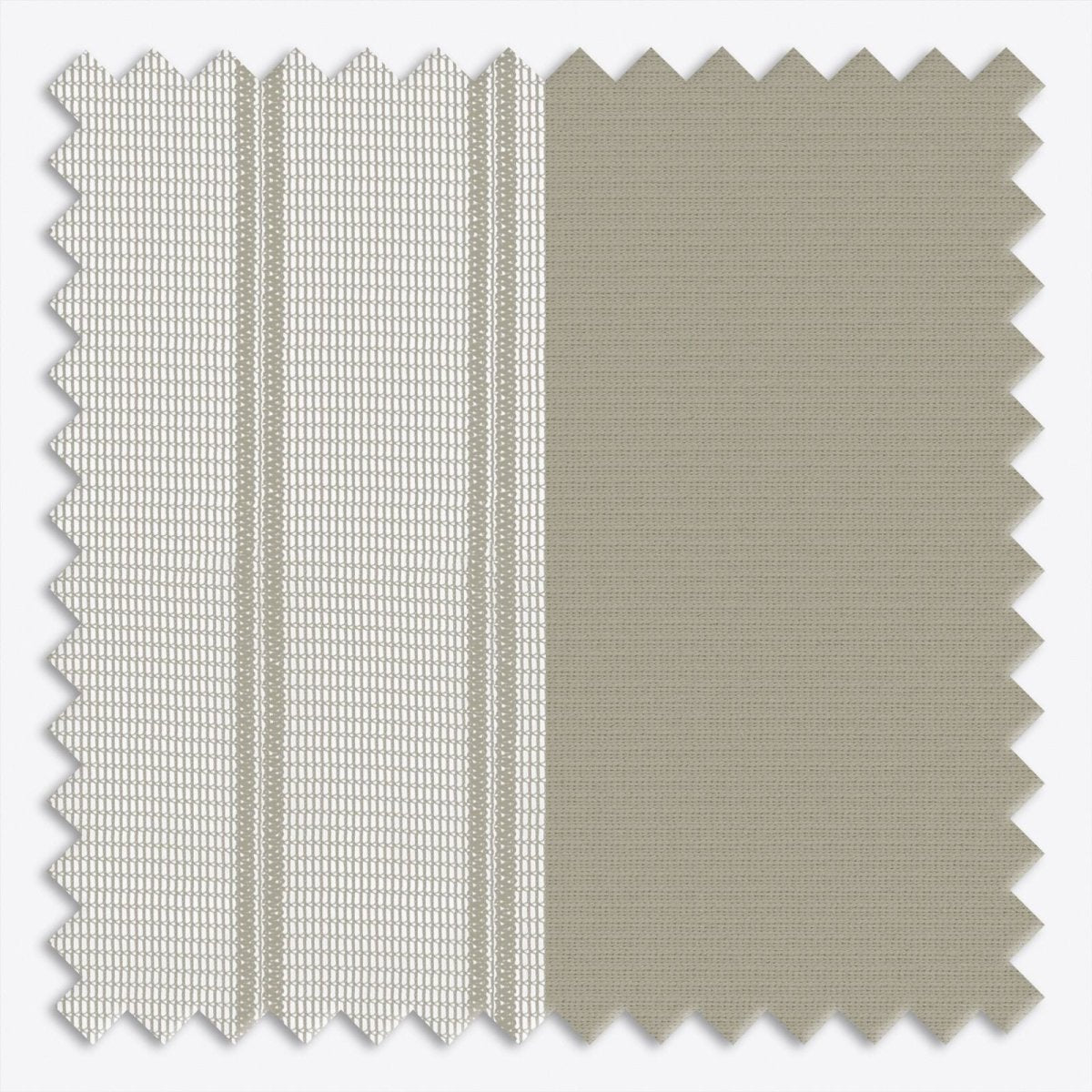 Stripe Matte Olive Day & Night Vertical Sheer 40cm - Zen Shades