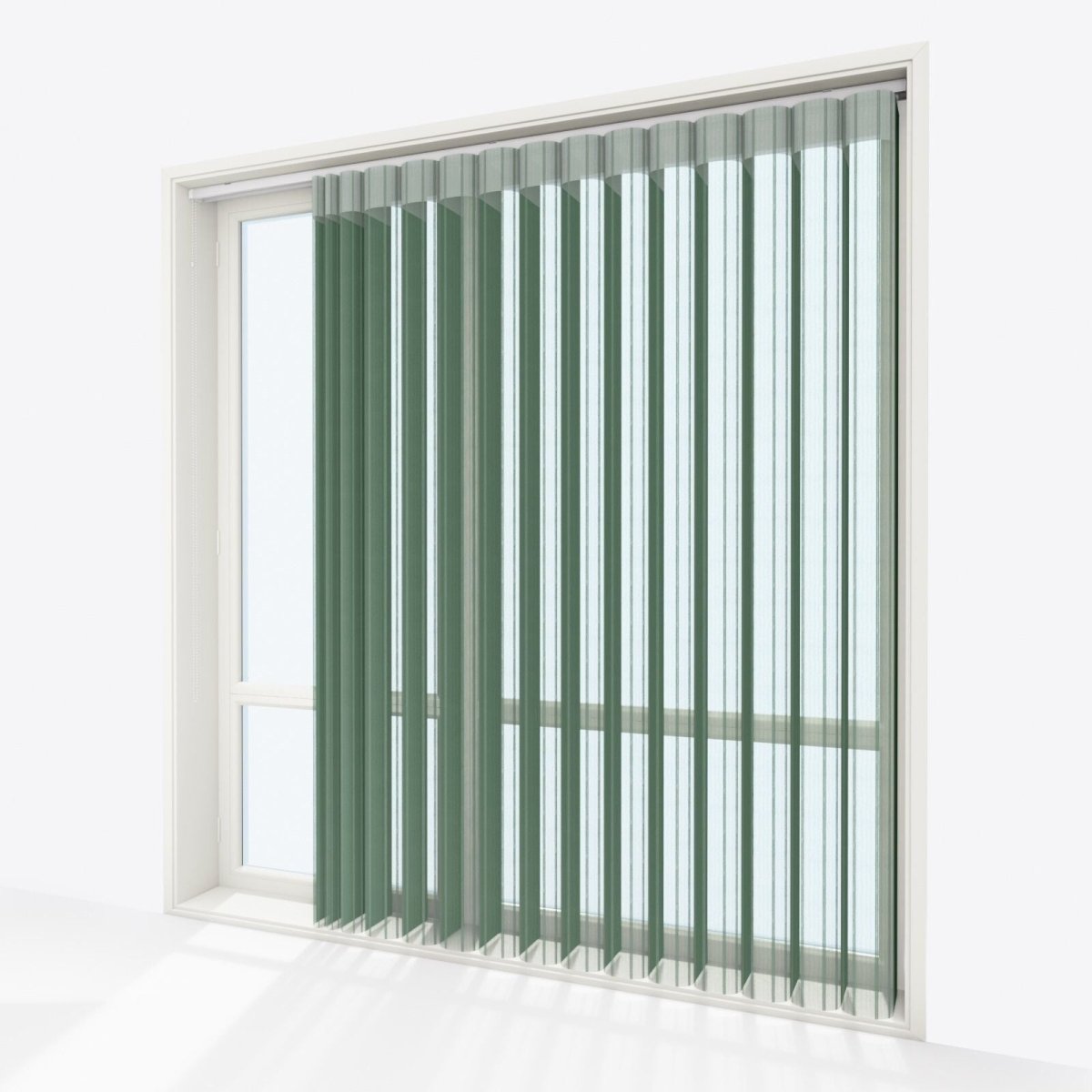 Stripe Refreshing Green Day & Night Vertical Sheer 40cm - Zen Shades
