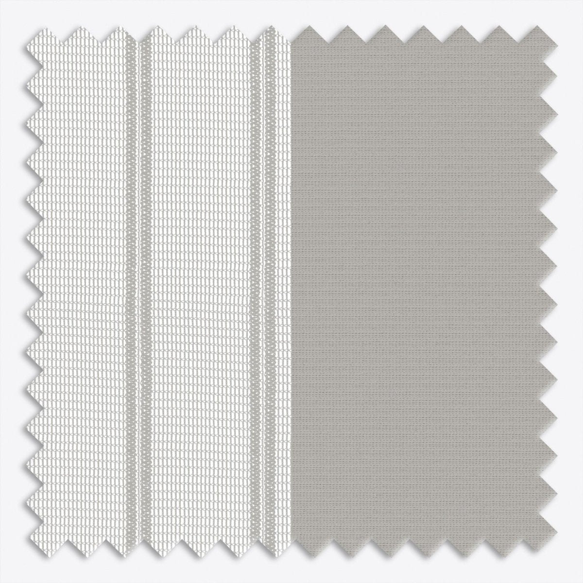 Stripe Stone Grey Day & Night Vertical Sheer 40cm - Zen Shades
