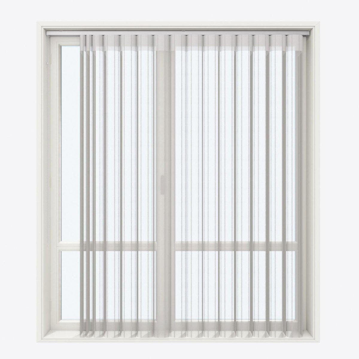 Stripe Stone Grey Day & Night Vertical Sheer 40cm - Zen Shades