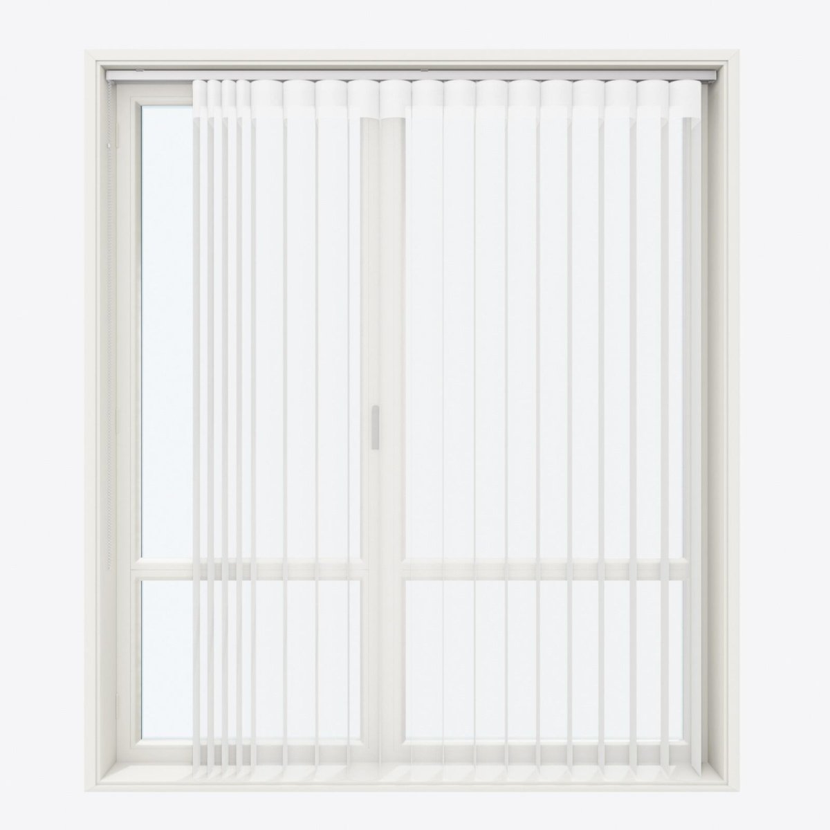 Supreme Brilliant White Day & Night Vertical Sheer 33cm - Zen Shades