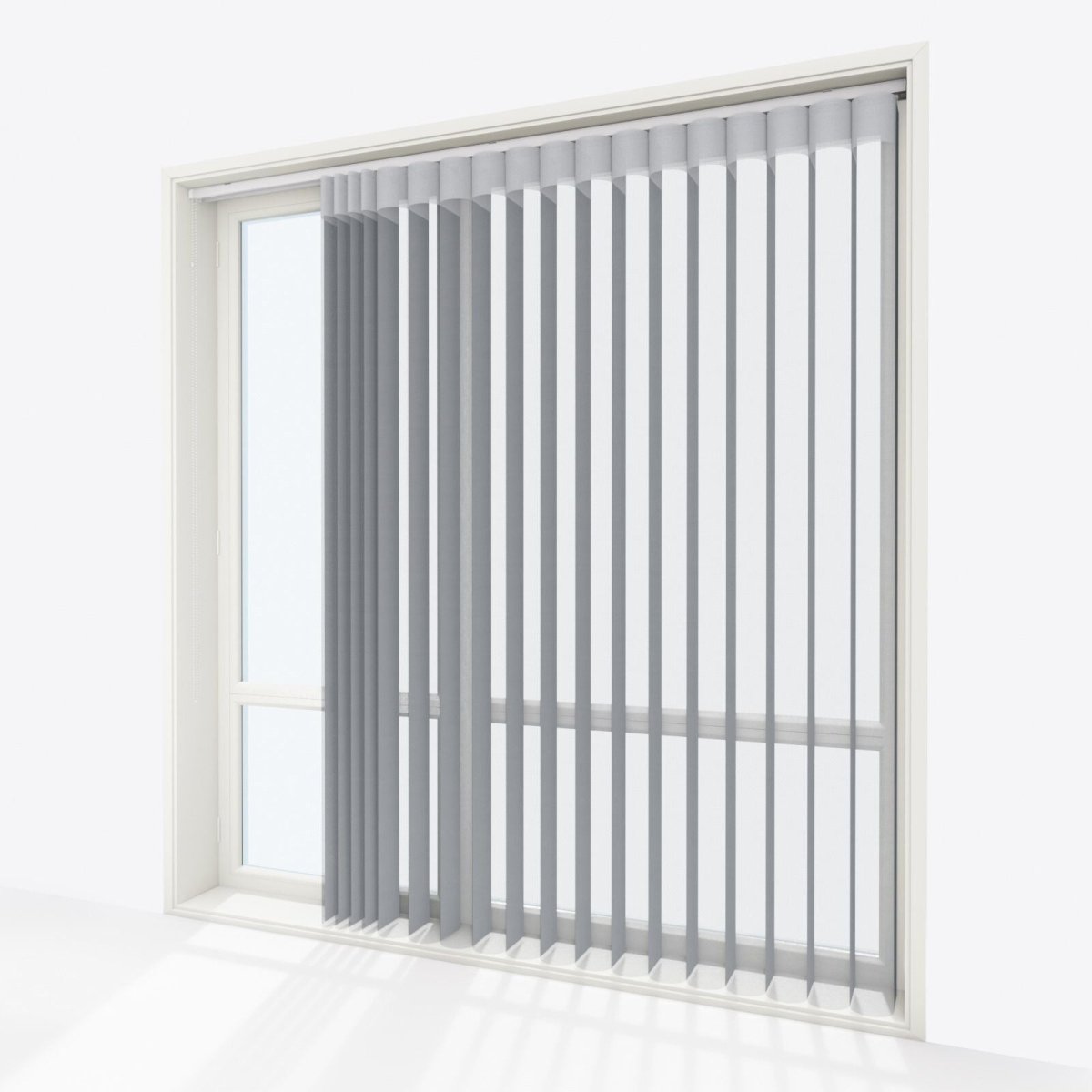 Supreme Dark Grey Day & Night Vertical Sheer 33cm - Zen Shades