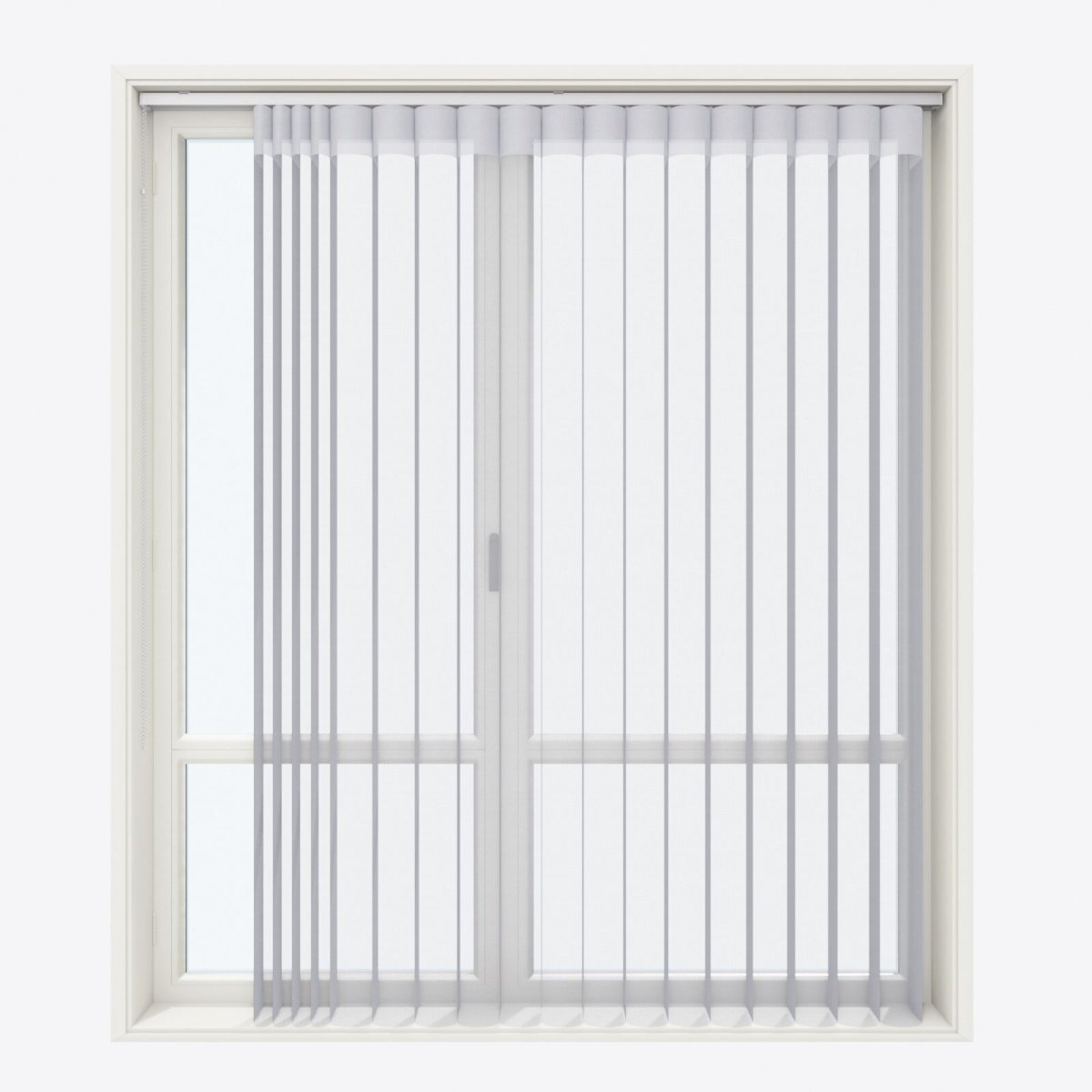 Supreme Formal Grey Day & Night Vertical Sheer 33cm - Zen Shades