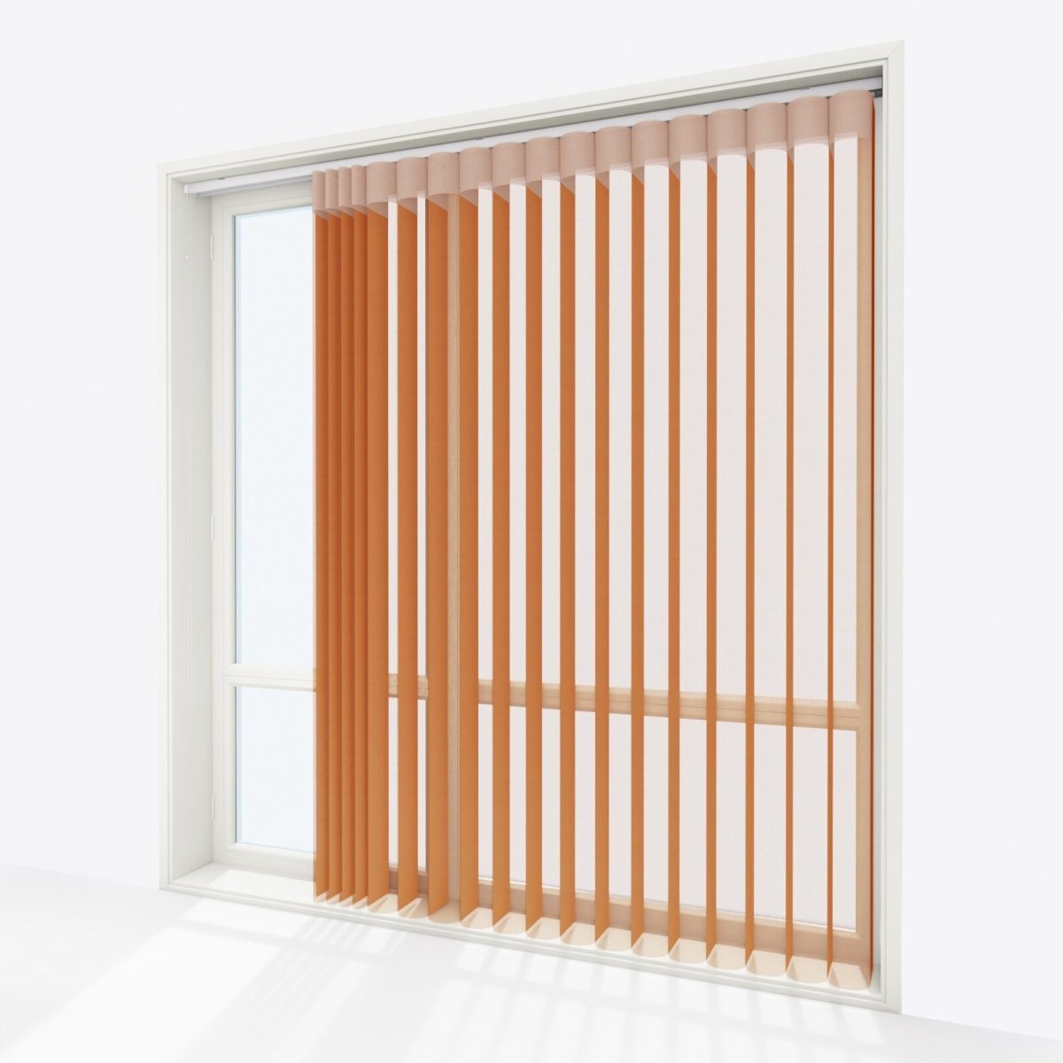 Supreme Honey Ginger Day & Night Vertical Sheer 33cm - Zen Shades