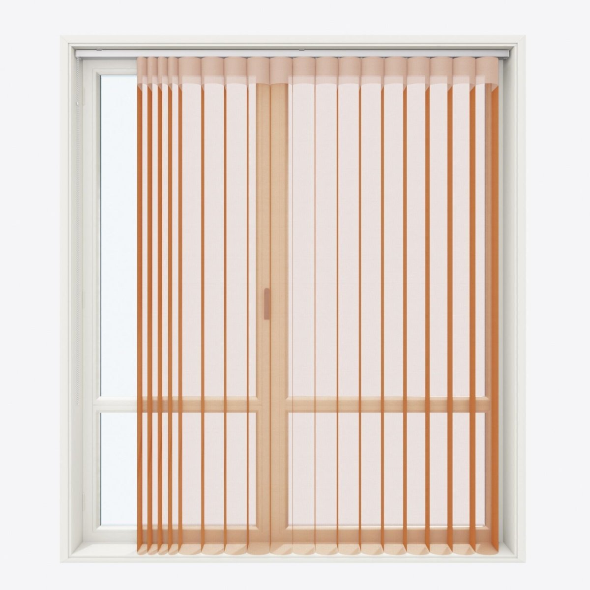 Supreme Honey Ginger Day & Night Vertical Sheer 33cm - Zen Shades