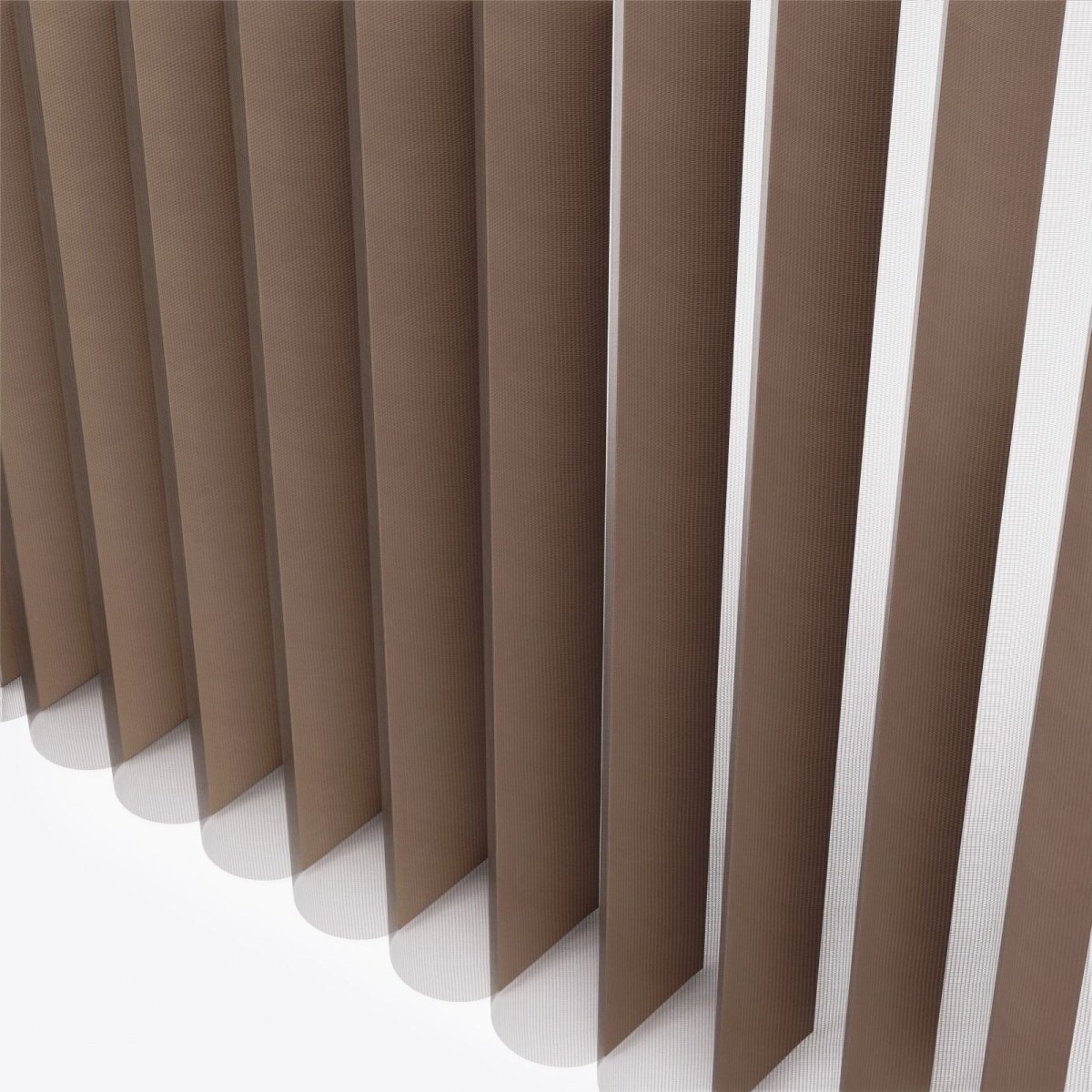 Supreme Terra Brown Day & Night Vertical Sheer 33cm - Zen Shades