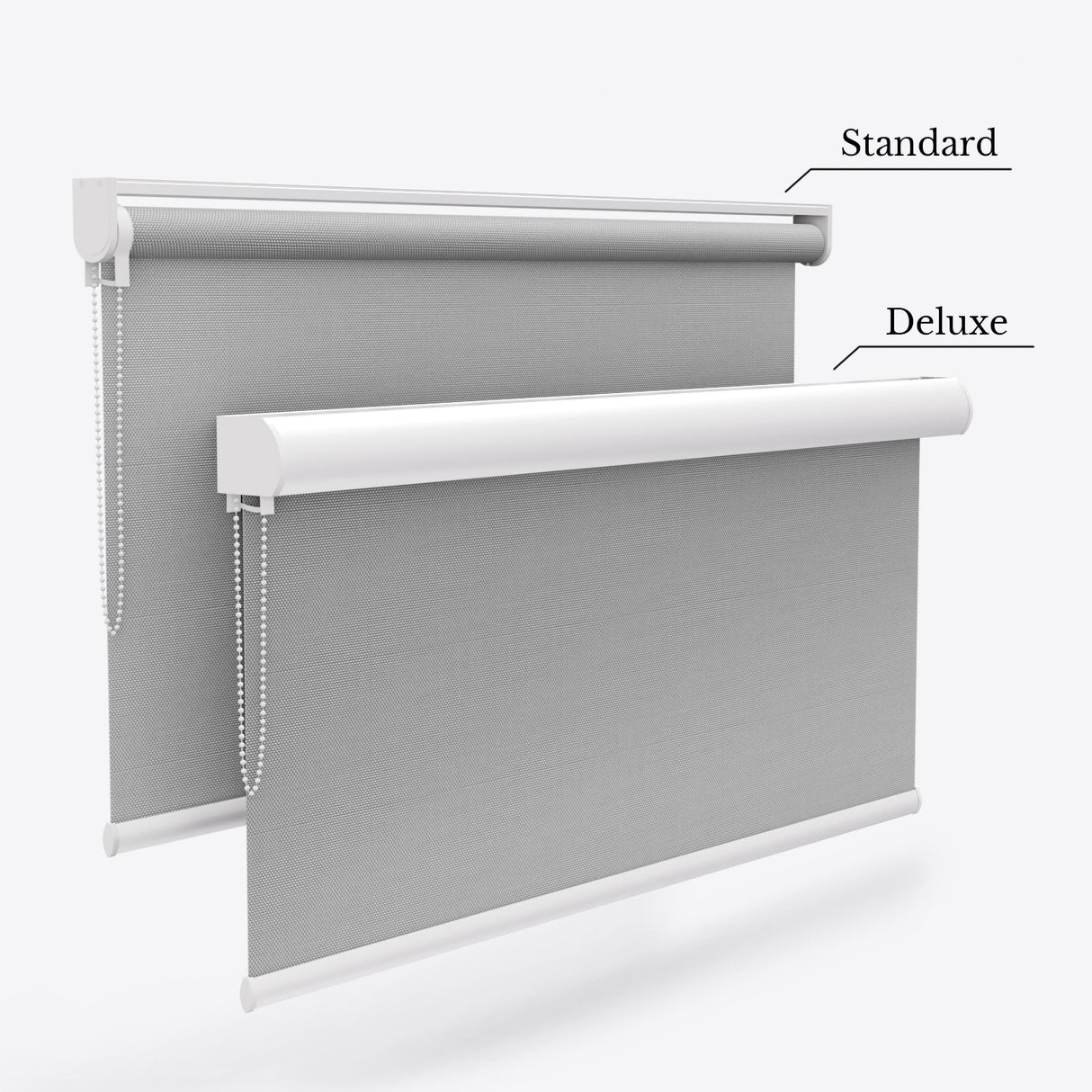 Tecnica Grey Illusions Blackout Roller Blinds - Zen Blinds