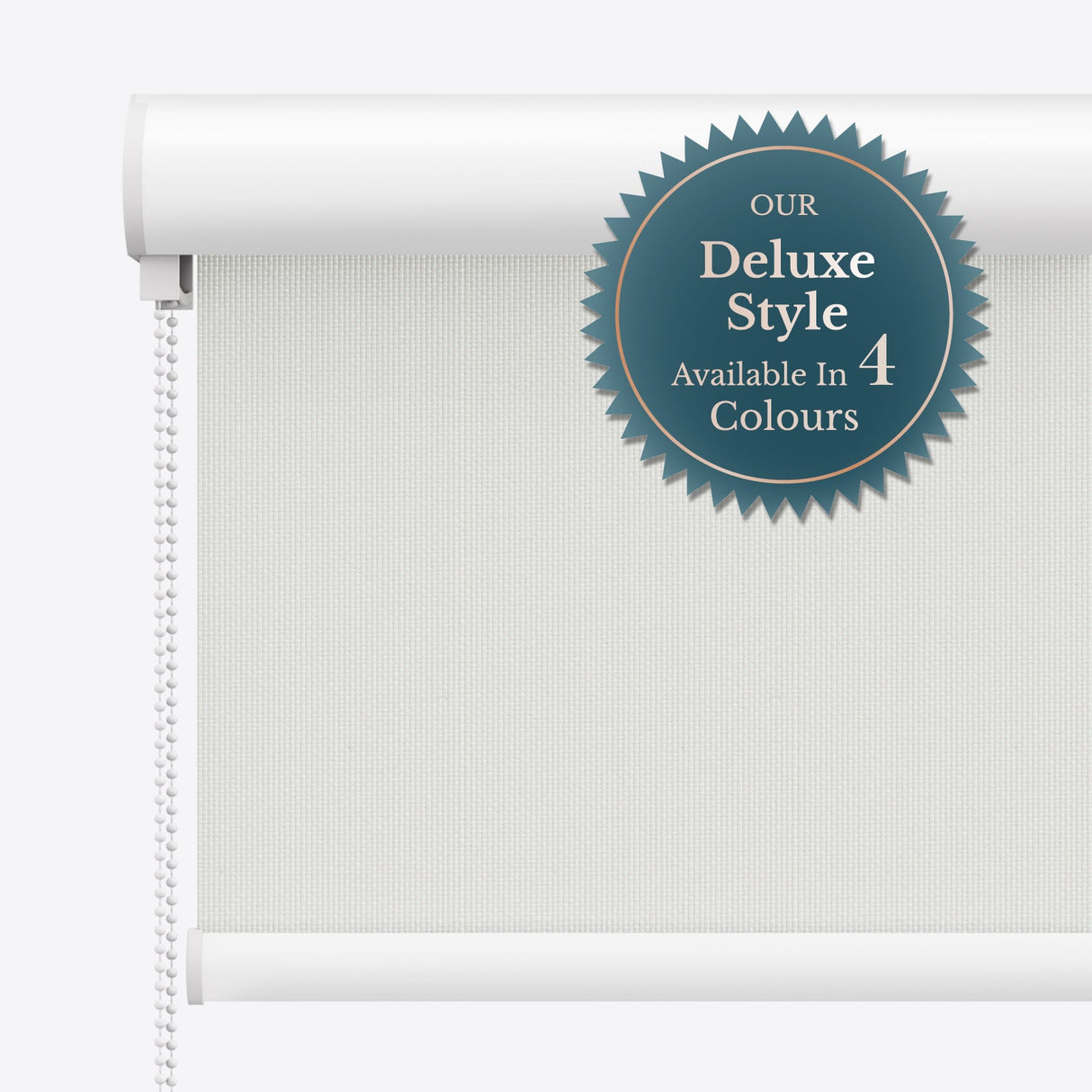 Tecnica Papyrus White Blackout Roller Blinds - Zen Blinds