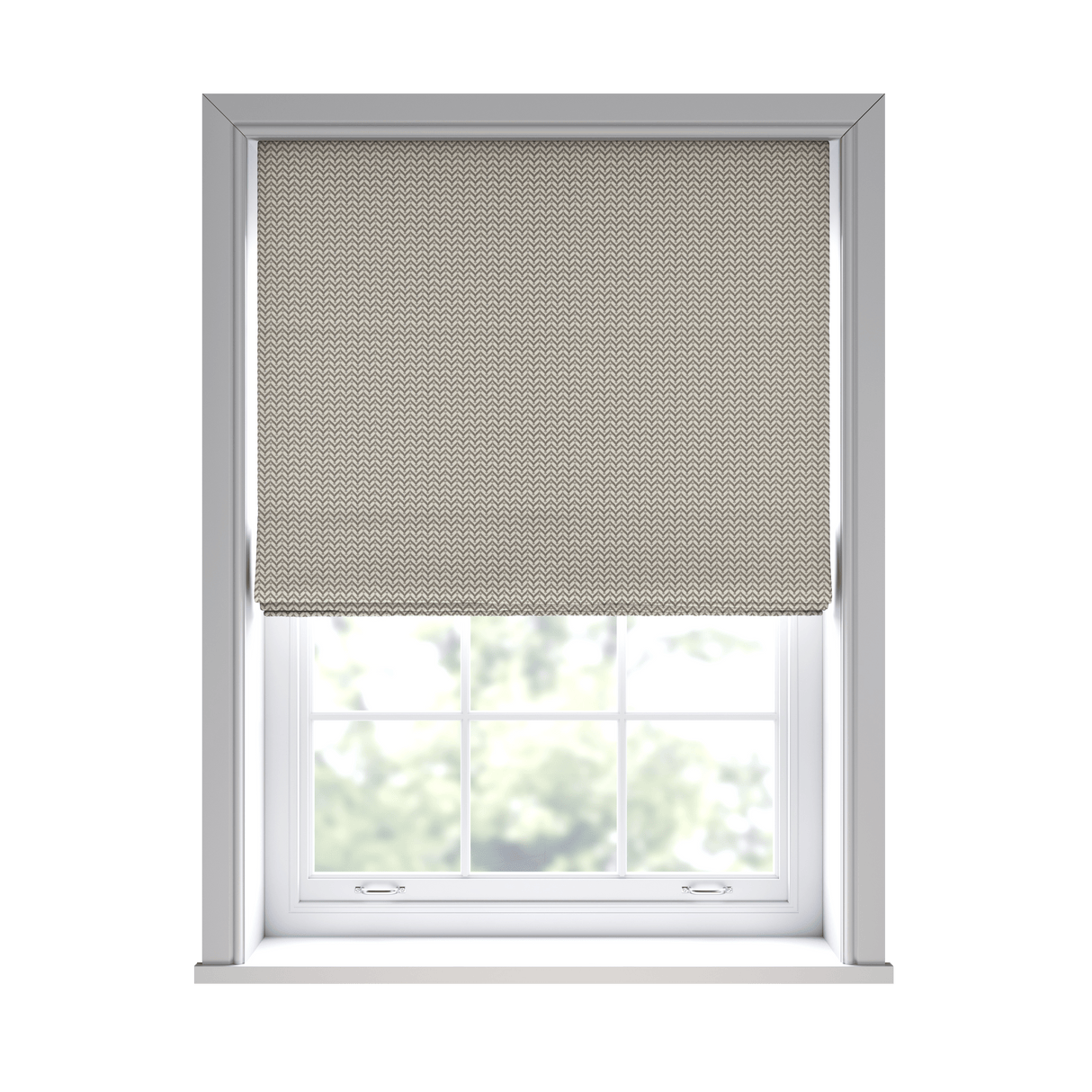 Vista Smoke Roman Blinds - Zen Shades