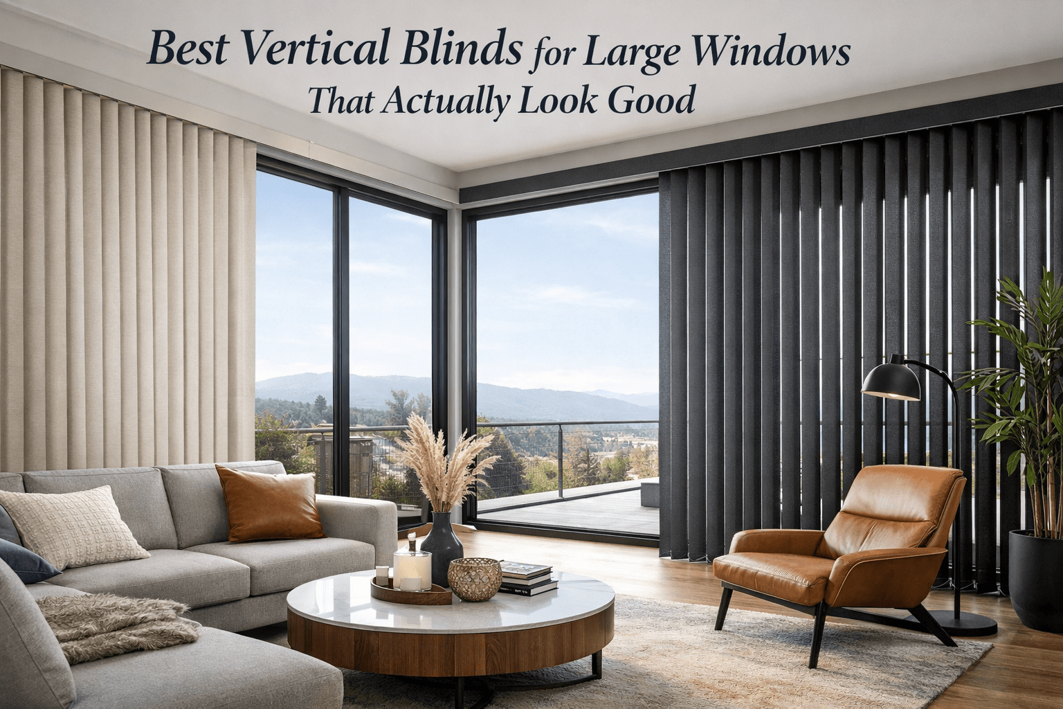 Best Vertical Blinds for Large Windows That Actually Look Good - Zen Blinds