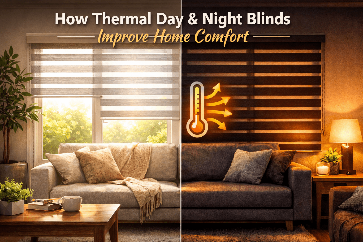 How Thermal Day & Night Blinds Improve Home Comfort - Zen Blinds