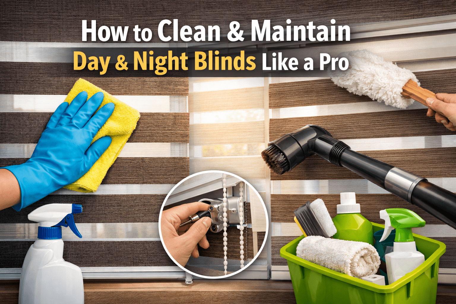 How to Clean and Maintain Day & Night Blinds Like a Pro - Zen Blinds