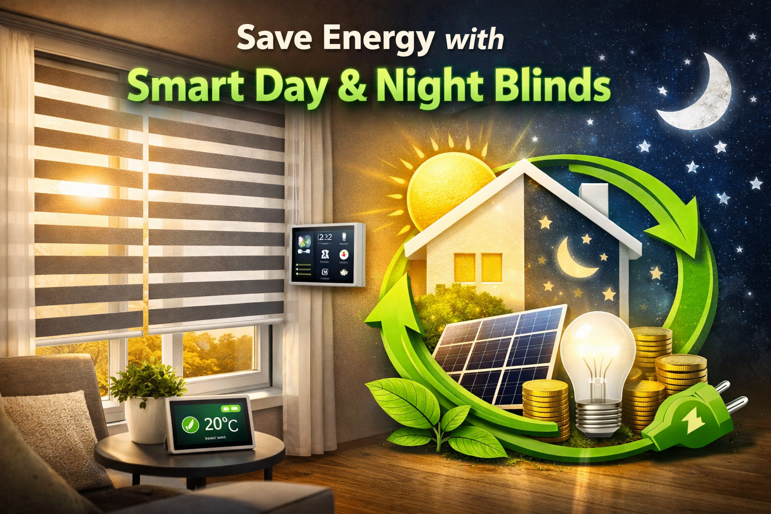 Save Energy with Smart Day & Night Blinds - Zen Blinds