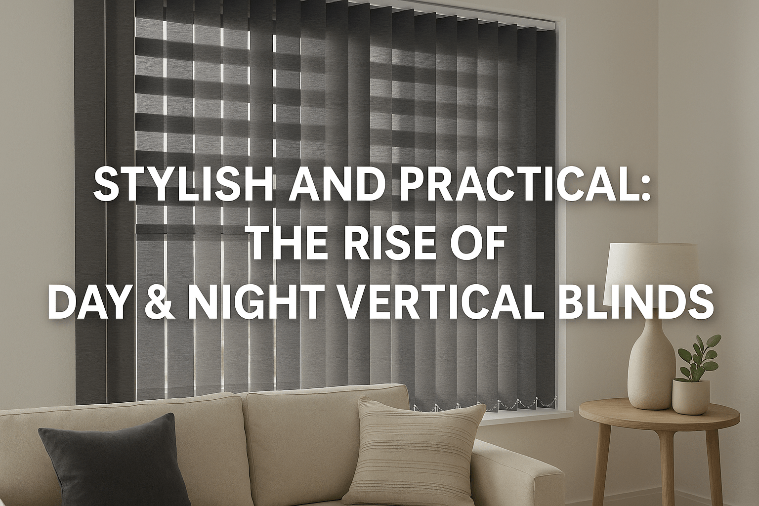 Stylish and Practical: The Rise of Day & Night Vertical Blinds - Zen Blinds