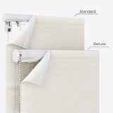 Herringbone White Sand Roman Blinds