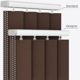 Alcantara Fur Brown Vertical Blinds - Zen Shades
