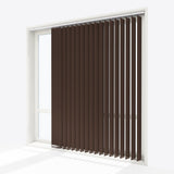 Alcantara Fur Brown Vertical Blinds - Zen Shades