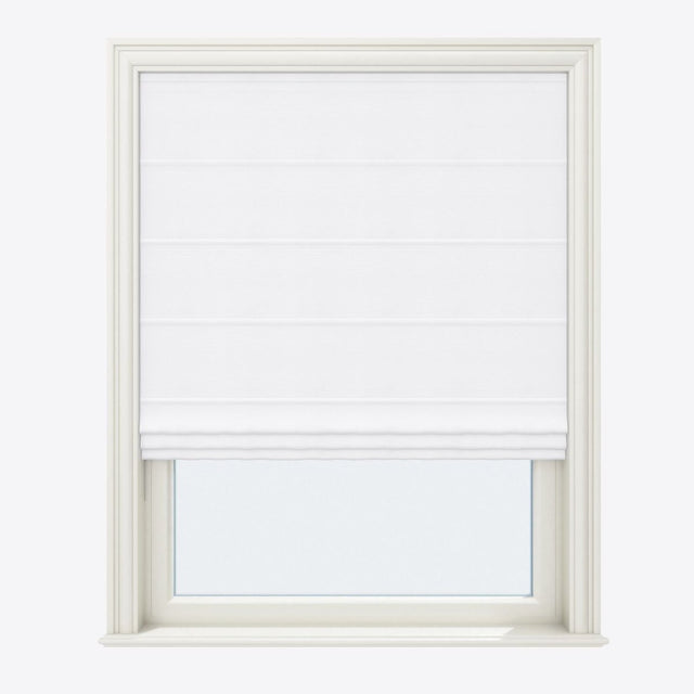 Barcelona Brilliant White Roman Blinds - Zen Shades