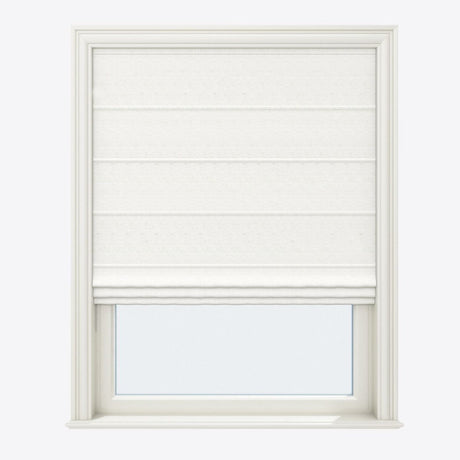 Barcelona White Onyx Roman Blinds - Zen Shades