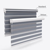 Blackout Delicacy Folkstone Gray Day & Night Blinds - Zen Shades