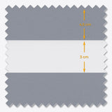 Blackout Delicacy Folkstone Gray Day & Night Blinds - Zen Shades