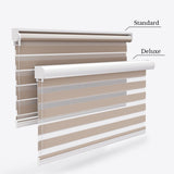 Blackout Delicacy Taupe Grey Day & Night Blinds - Zen Shades