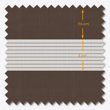 Bliss Ash Brown Day & Night Blinds - Zen Shades