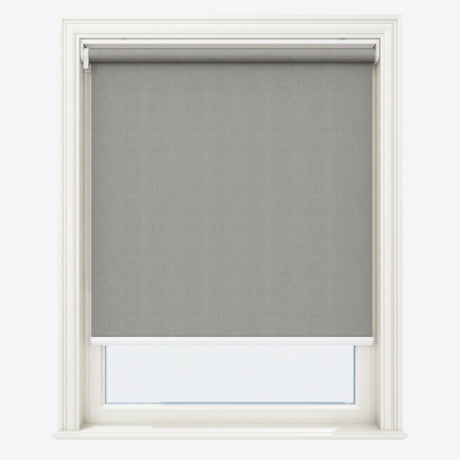 Bliss Smoky White Blackout Roller Blinds - Zen Shades