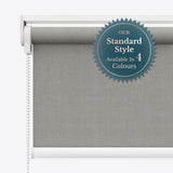 Bliss Smoky White Blackout Roller Blinds - Zen Shades